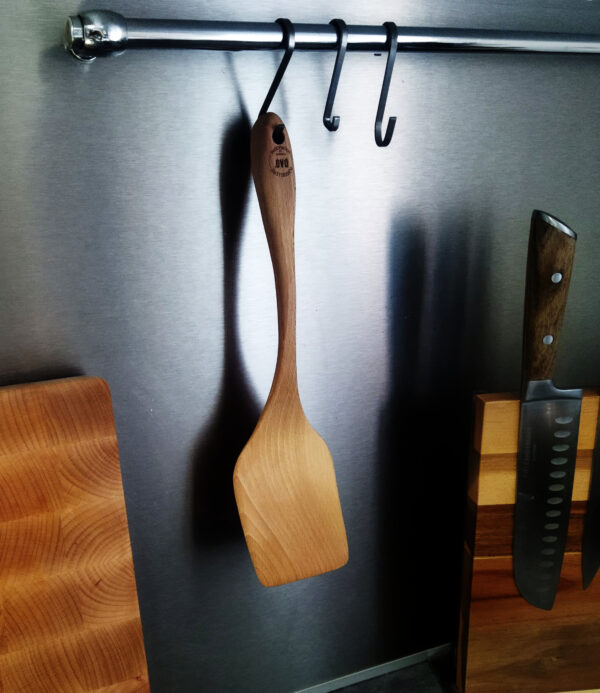 Spatule bois français ustensile en bois pendu