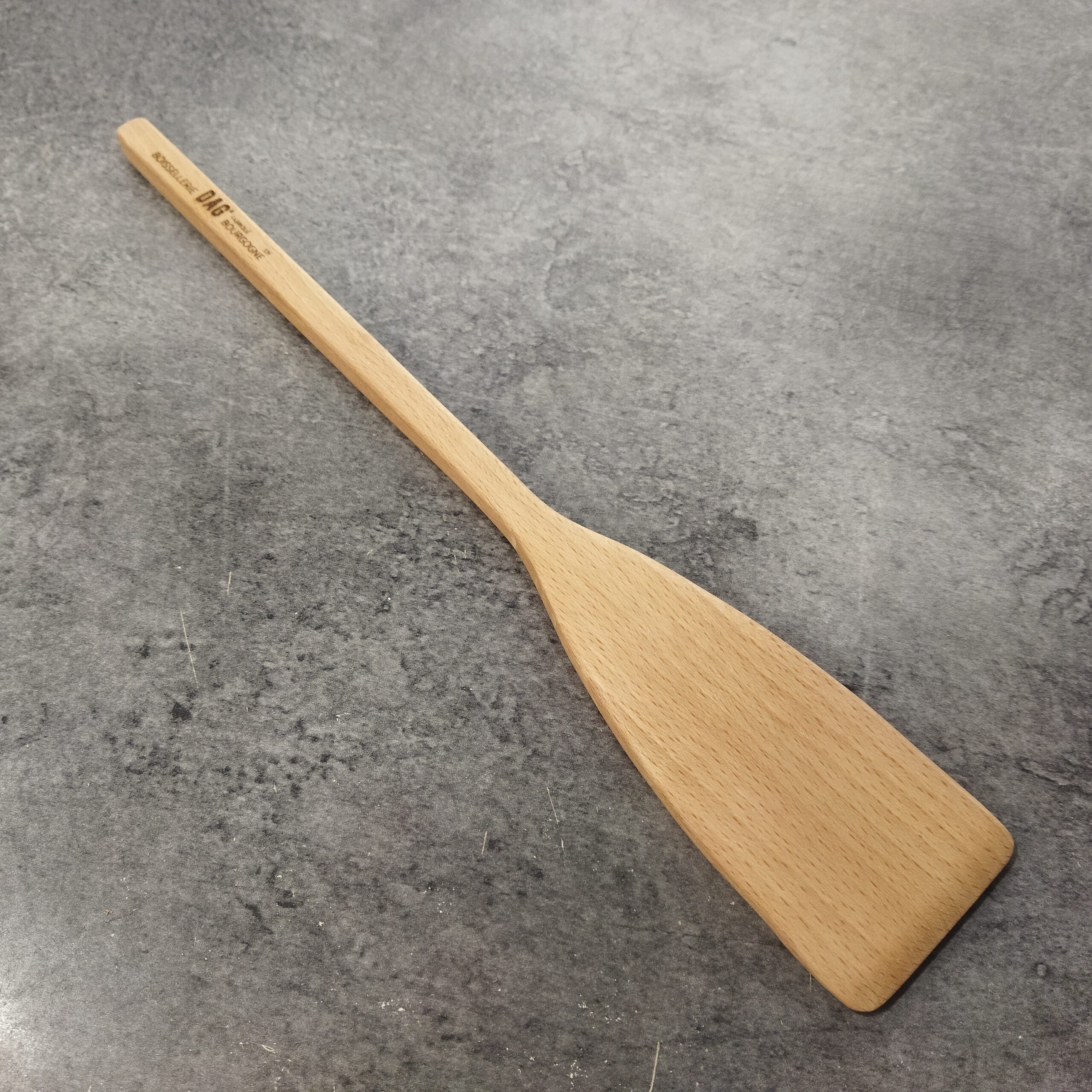 Spatule bois droite, de fabrication française, en hêtre de Bourgogne.